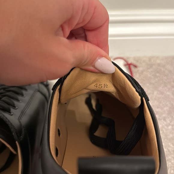 MENS CHRISTIAN LOUBOUTIN BLACK SPIKES SNEAKERS SIZE 45 1/2 - Picture 6 of 6